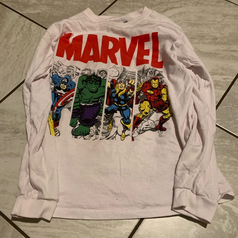 Long sleeve marvel shirt